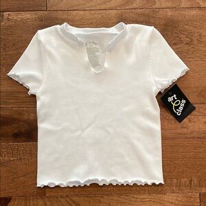 Art Class White Girls Short-Sleeve Top - Size M (8)
